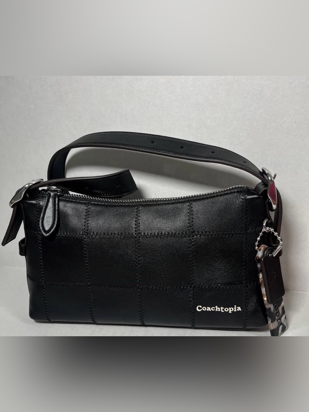 Coachtopia Black Leather Patchwork Shoulder Bag Small NWOT